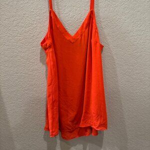Torrid Orange Sophie Chiffon Cami Tank size 0